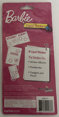 Barbie Liquid Stickers 2010 Mattel Fashion Angel Set of 8 Scrapbook New Open Pkg