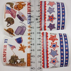 4 Marines Patriotic Stickers U.S. Military USMC Scrapbooking Journal Collage NRN