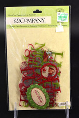K & Company Mixed Lot of 5 Christmas Embellishments, Paper, & Borders NEW 2012