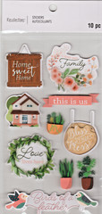 Recollections » HOME SWEET HOME » Dimensional Scrapbooking Stickers-10pcs.