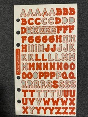 Vintage LETTERS Sticker Sheet Lot PARTIALS – Scrapbook Planner Craft Stickers
