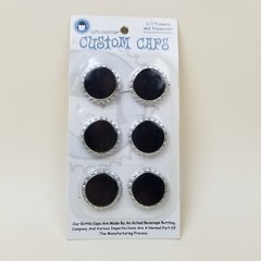 Li’l Davis Designs Black Custom Caps 3d Scrapbook cards frames tags LTT-3015