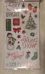 1300+ Assorted Holiday Christmas Stickers Autocollants Puffy Diecuts Paper Epoxy