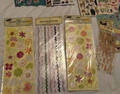 Vintage Sticker Lot Mostly New Huge Mixed Scrapbooking Craft Alphabet Kids NOS