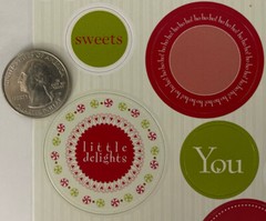 JOLLY & BRIGHT WORD Card Stock Sticker(45pc)Heidi Grace•Christmas •Mistletoe•Joy