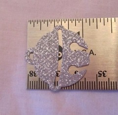 Martha Stewart Silver Metallic Jingle Bell Punches 25 Punched Pieces