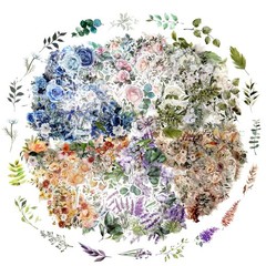 Floral Stickers for Scrapbooking Junk Journaling and DIY Planner Art Projects