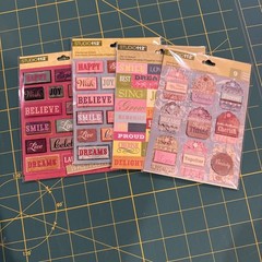 Studio 112 Dimensional &Die Cut Stickers- Four Pack Retired New