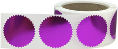 Envelope Seals Serrated Edge Color Labels | 2″ inch | 500 Pack | Pick One Color