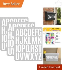 Vinyl Lettering Stickers – 12 Sheets, 312 Waterproof Letter Stickers for Crafts
