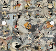 25 PIECES FAIRY TALE STORY WORLD STICKERS SCRAPBOOK JUNK JOURNAL PHONE #16