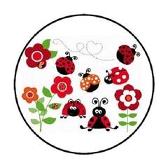 48 Lady Bugs #2!!! ENVELOPE SEALS LABELS STICKERS 1.2″ ROUND