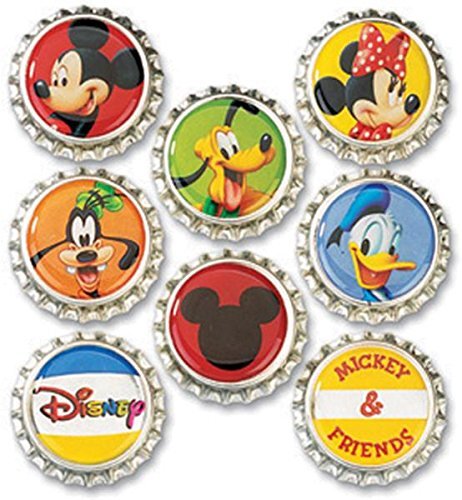 Disney Mickey and Friends Bottle Caps 8-Pack