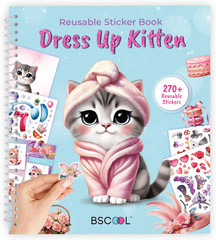 Sticker Dress up Kitten – Kids Activity and Sticker Book Learn Fashion Design fo