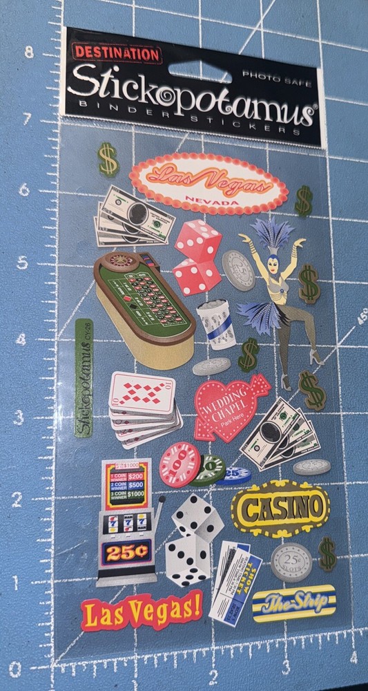 STICKO Destinations Scrapbook Stickers LAS VEGAS New
