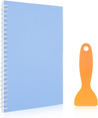 Sticker Collecting Album, Reusable A5 Size 8.3″ X 5.8″ with Plastic Spatula (Blu