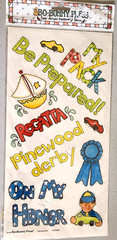Bo Bunny On My Honor Cub Boy Scout Clear Sticker Sheet Scrapbooking Craft 2003