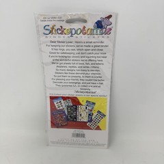 Vintage Y2K Stickopotamus Glitter Best Friend Stickers sparkly holographic NOS