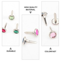 100pcs Metal Brads Paper Fastener for Card Making Crafts