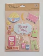 Slumber Pajama Party Sleepover Scrapbook Stickers Life’s Little Occasions RARE