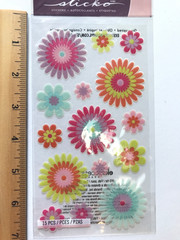 EK Success Sticko Flowers Bees Butterflies Stickers Lot Scrapbook Journal