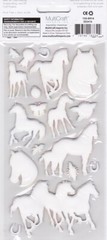 Forever In Time HORSES / PONIES – 3D Puffy Stickers Acid Free