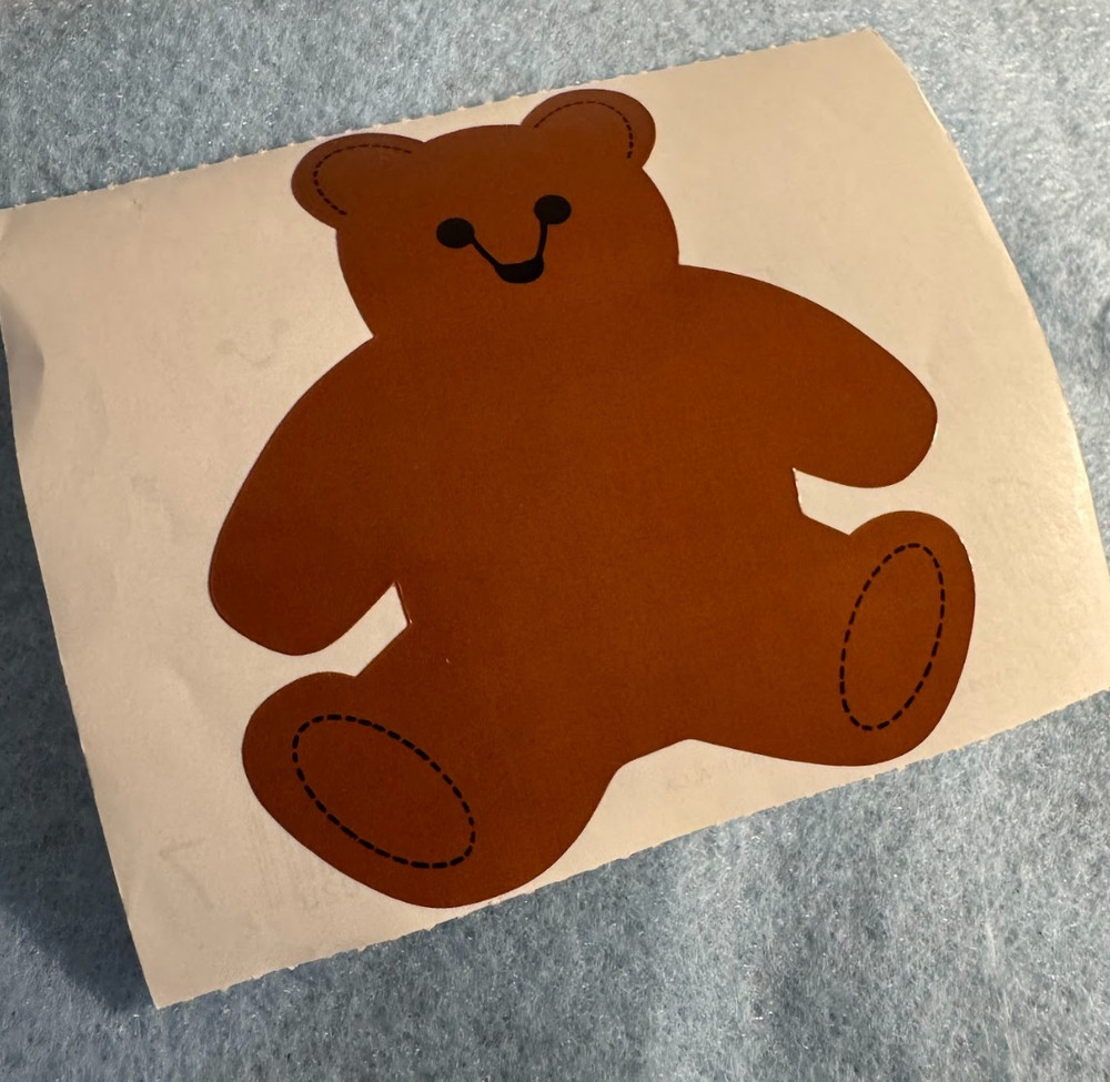 Vintage 1980s sticker reprint Mrs. Grossman Large Teddy Bear