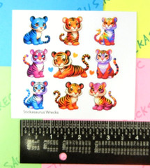 Cute Colorful Tigers Sticker Sheet