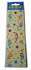 New Amscan Stickers Party Birthday Streamers Star Confetti Autocollants 15277