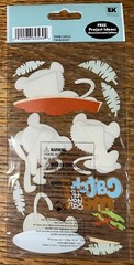 RARE Jolees Tiger Catch If You Can Jungle Baby Cub Forest 3D Scrapbook Stickers