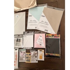 NEW Cardmaking Bundle Cardstock Dies Alcohol Ink Hero Arts Distress Sizzix Lot