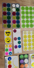 Vintage Assorted Smiley Face Stickers Nostalgic Highlights Wal-Mart Hallmark AGC