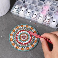 30000 Pcs Diamond Art Stickers – Self-Adhesive Writable Labels for DIY Projects,