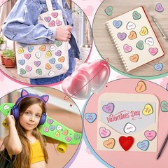 Valentines Heart Stickers for Kids 800PCS
