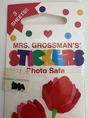 Mrs. Grossman’s Tulips Daffodils Floral Stickers 4 Sealed Pkgs 12 Sheets NIP