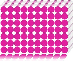 Pink Dot Stickers 3/4 Inch 1400pcs Color Coding Labels Polka Circle Seals