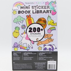 Fashion Angels Mini Sticker Book Library 3 Packs 4 Books 200+ Stickers Per Pack