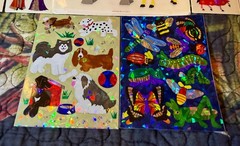 Vintage Mrs. Grossman’s Sandylion Stickers Lot Fuzzy Sharks Bears Prismatic Rare