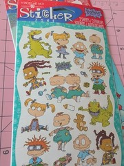 Vintage Rugrats Stickers Nickelodeon American Greetings 2 Sheets New Pack