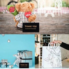 600 pcs1.5inch Thank You for supporting My Small Business Cards120 pieces 2×3.5