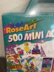 Vtg. 1995 Rose Art 500 Mini Activities Stickers Coloring Books Markers Posters