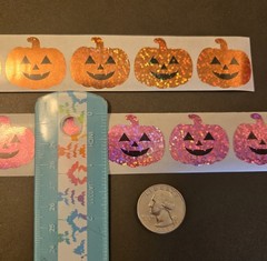 20 HALLOWEEN STICKERS/JACK O LANTERN STICKERS/PUMPKIN STICKERS/REWARD STICKERS