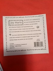 Rare Retired Lot of 9 Joy Marie Scrapbooking Stickers
