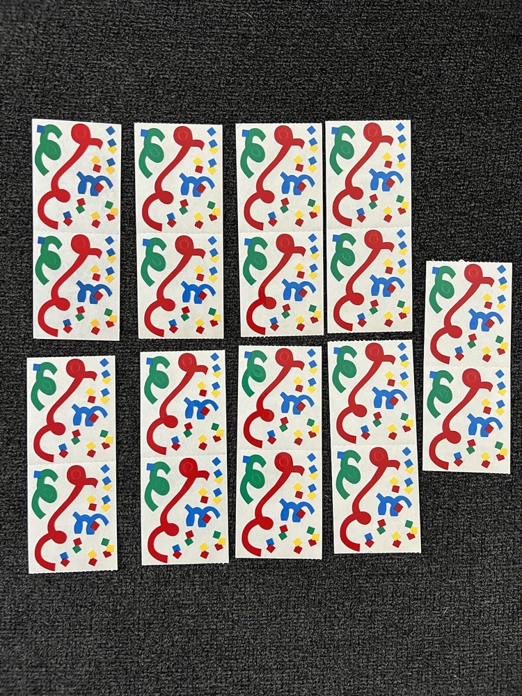 Creative Memories Confetti Streamers Stickers Celebration 1995 9 Sheets