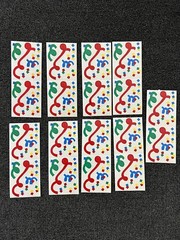 Creative Memories Confetti Streamers Stickers Celebration 1995 9 Sheets
