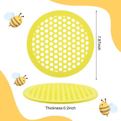 Floating Bee Watering Stations 7.87 Inch Foam Honeycomb Design Bee Feeder for