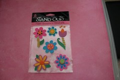 PROVO CRAFT STAND-OUTS «FUNKY FLORAL» PAPER SCULPTURE FLOWERS