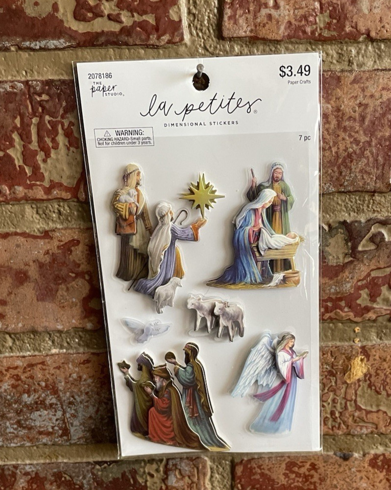 THE PAPEPR STUDIO STICK A BILITIES NATAVITY CHRISTMAS STICKERS – NEW