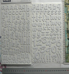 LAX Glitter WHITE – 155 Thicker Sticker Foam Lower Case 19-37mmH&6-28mmW L4LF