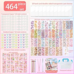 464 Pcs Gu-ka Laser Sticker Set Combination, Various Shapes of Gupan are Mate…